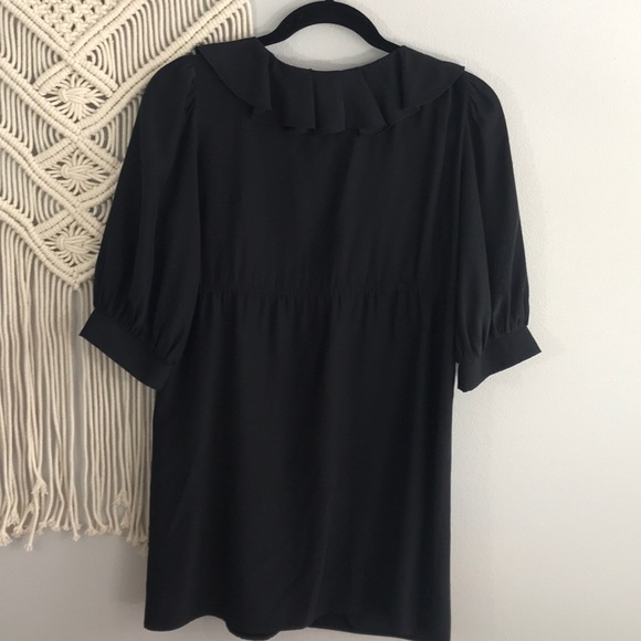 AMANDA UPRICHARD Ruffle front silk tunic/dress M - Picture 4 of 7